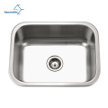 Aquacubic 10.5x18 inch Single Bowl Stainless Steel Club Series Undermount Bar/Prep Sink